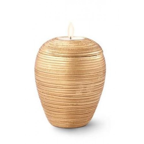 Ceramic Candle Holder Keepsake Urn – AIMARA (GOLD)
